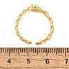 925 Sterling Silver Pave Cubic Zirconia Open Cuff Rings RJEW-R016-01G-02-5