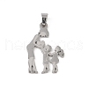 Non-Tarnish Mother's Day 304 Stainless Steel Pendants STAS-U002-08P-1