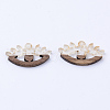 Resin & Walnut Wood Pendants RESI-N025-009A-A01-2