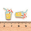 Beach Theme Alloy Enamel Pendants ENAM-T022-33F-3