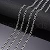 Tarnish Resistant 3.28 Feet 304 Stainless Steel Twisted Chains X-CHS-A003K-0.6mm-3