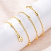Brass Satellite Chains Necklaces for Women NJEW-D302-67G-3