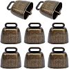 Retro Iron Bell Pendants IFIN-NB0001-29-1
