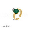 Oval Natural Green Aventurine Ring VR5494-3-2