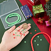 SUNNYCLUE 2 Strands 2 Colors Flat Round Handmade Polymer Clay Beads CLAY-SC0001-53-3