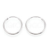 Anti-Tarnish Rhodium Plated 925 Sterling Silver Earring Hoop X-STER-T007-113P-1