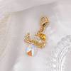 Angel Glass Pendant Decoration HJEW-MZ00173-03-2