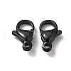 Spray Painted 304 Stainless Steel Lobster Claw Clasps STAS-R120-01D-02-1