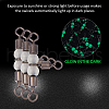 SUPERFINDINGS 30Pcs 6 Styles 3 Way Cross-Line Barrel Fishing Swivels FIND-FH0010-07-4