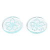 Transparent Resin Pendants RESI-N030-004B-3