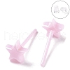 Hypoallergenic Bioceramics Zirconia Ceramic Star Stud Earrings EJEW-Z023-06A-1