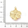 Brass Pave Cubic Zirconia with Enamel Pendants KK-U062-42G-02-3