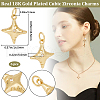 Beebeecraft 6Pcs Rack Plating Brass Pendants KK-BBC0012-56-2