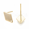 Brass Stud Earring Findings X-KK-N186-60-2