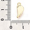 Brass Micro Pave Clear Cubic Zirconia Pendants KK-T075-18G-3