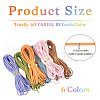  60 Yards 6 Colors Flat Faux Suede Cord LW-TA0001-02-3