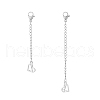 SUPERFINDINGS 2Pcs 2 Styles 304 Stainless Steel Chain Extender STAS-FH0002-31P-1