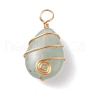 3Pcs 3 Styles Natural Mixed Gemstone Pendants PALLOY-JF01153-4