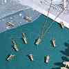 Mother's Day 10Pcs Brass Pendants KK-SZ0006-19-5