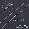 Unicraftale 304 Stainless Steel Cable Chain Necklaces NJEW-UN0001-19-4