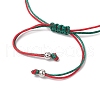4Pcs Christmas Theme Alloy Enamel Charm Bracelets BJEW-TA00652-5