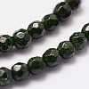 Synthetic Green Goldstone Beads Strands G-N0178-04-4mm-3