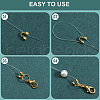 SOFPLATE 600Pcs Brass Wire Guardians KK-SP0001-95G-6