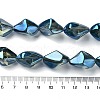 Electroplate Transparent Glass Beads Strands EGLA-E060-01A-FR04-4