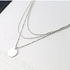 925 Sterling Silver 3 Layer Necklaces NJEW-BB48006-B-2