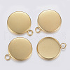 304 Stainless Steel Pendant Cabochon Settings X-STAS-F160-46G-03-1