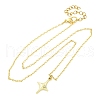Star Alloy Pendant Necklaces NJEW-JN05214-02-2