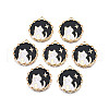 Alloy Enamel Pendants ENAM-N055-102A-1