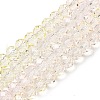 Transparent Painted Glass Beads Strands DGLA-A034-T8mm-A25-2