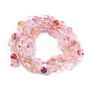Natural Hematoid Quartz/Ferruginous Quartz  Beads Strands G-H243-02-2