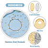 DICOSMETIC 100Pcs 2 Colors 304 Stainless Steel Charms STAS-DC0015-78-5
