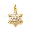 Brass Micro Pave Cubic Zirconia Pendants KK-D295-22G-1