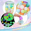 Luminous 56pcs 28 Color Round Food Grade Silicone Beads SIL-CJ0001-31-3