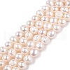 Natural Cultured Freshwater Pearl Beads Strands PEAR-N014-06D-4