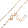 Alloy Snake Chain Necklaces NJEW-Z037-01G-3