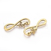 Tibetan Style Alloy Infinity with Hope Links connectors X-TIBE-S230-AG-LF-1