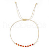 Bohemian Style Natural Carnelian Beads Braided Beads for Women Men OT8254-3-1