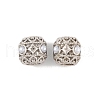 Rack Plating Alloy European Beads FIND-C055-06P-1
