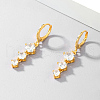 S925 Sterling Silver Flat Round Leverback Earrings RI9417-1