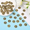 Tibetan Style Buttons TIBE-R178-AG-LF-5