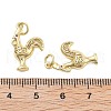 Brass With Cubic Zirconia Pendants KK-Q006-02G-3