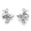 Tibetan Style Alloy Bee Pendants TIBE-Q037-029-RS-1