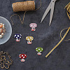 GOMAKERER 10Pcs 5 Colors Handmade Lampwork Beads GLAA-GO0001-03-5