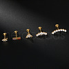 G23 Titanium Micro Pave Colorful Cubic Zirconia Threadless Labrets WG2497D-07-3