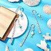 4Pcs Alloy Hook Bookmarks AJEW-JK00380-1