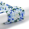 Glass Beads Strands EGLA-A034-M4mm-09-2